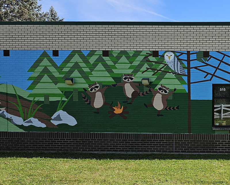 Alphabet mural
